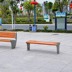 Patio Benches for Outdoors Outdoor Park Chair Stainless Steel Bench Courtyard Leisure Seat Garden Benches for Outdoors