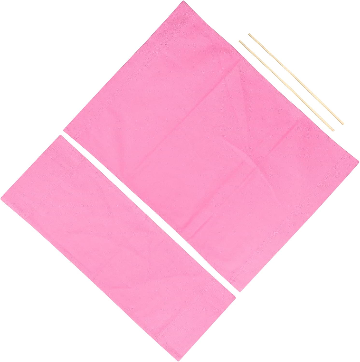 PATIKIL Director Chair Accessories Set, Makeup Artist Chair Canvas Replacement Kit with 2 Round Sticks, Pink