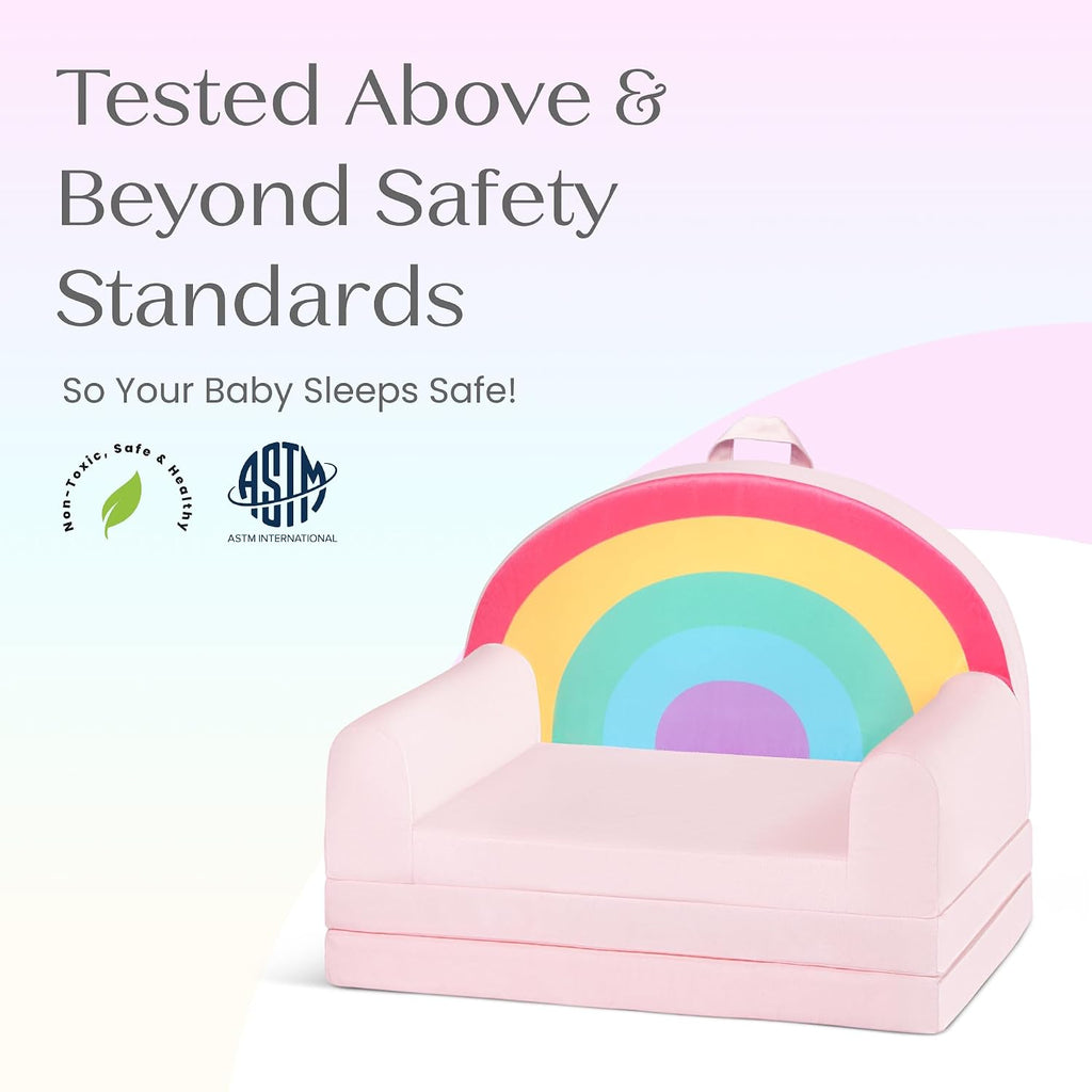 Delta Children Rainbow Flipout Figural Chair