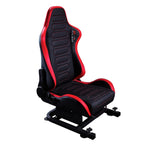 X Rocker Chicane Racing Sim Cockpit Chair, Racing Rear Seat Frame, Adjustable Sliders & Height, Black