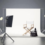 Director Chair Canvas Replacement with Wood Stick, 21.2" L x 16.1" W Portable Cover for Directors Chair, Casual Home Director Chair (Black)