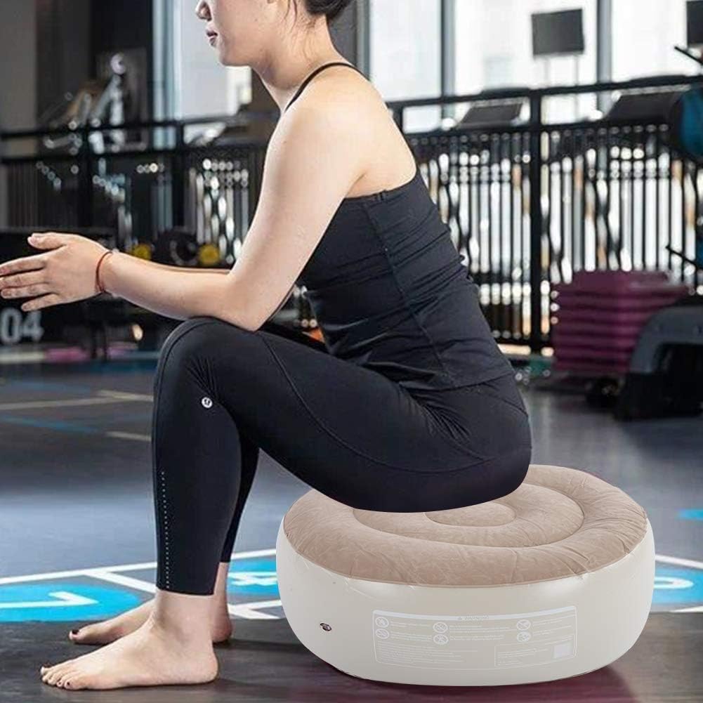 Inflatable Foot Stool PVC Air Inflatable Stool Ottoman Chair for Dorm or Outdoor Camping or Sports