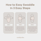 Comfy Cubs Easy Swaddle Blanket, 3 Pack - 100% Cotton Newborn Wrap, Small for 0-3 Months Infants, Breathable and Durable Sleep Sack for Babies - Blush, Mauve & Mulberry