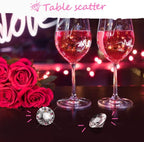 YGDZ Clear Acrylic Diamonds, 30mm Big Clear Crystals Diamond for Wedding Party Decoration Table Scatter Bridal Shower Vase Fillers, 1.5 Pounds