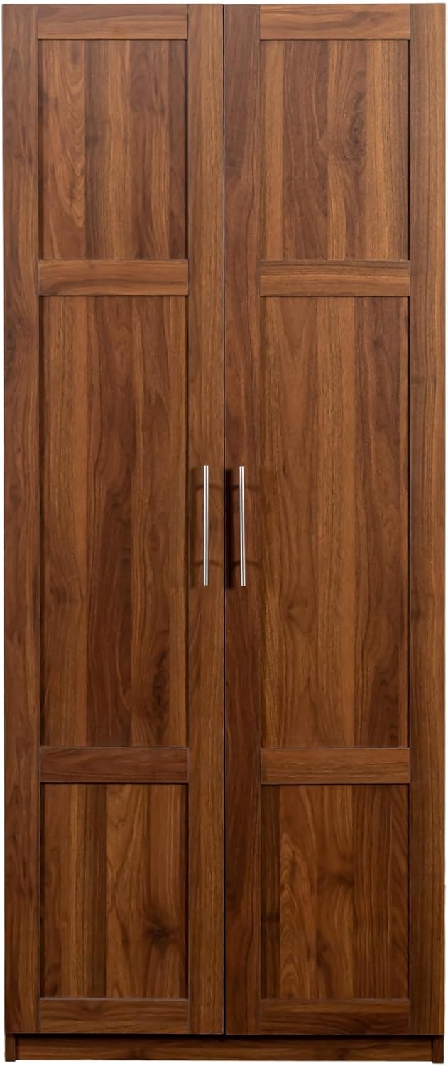 71'' H Kitchen Pantry Cabinet, Farmhouse Kitchen Storage Cabinet with Doors and Shelves, Wood Buffet Sideboard with Drawers, Freestanding Buffet Sideboard, Coffee Bar Cabinet, Walnut