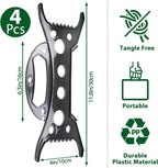 4Pack Christmas Light Storage Holder, All-Purpose Holiday Light Organizer, Black