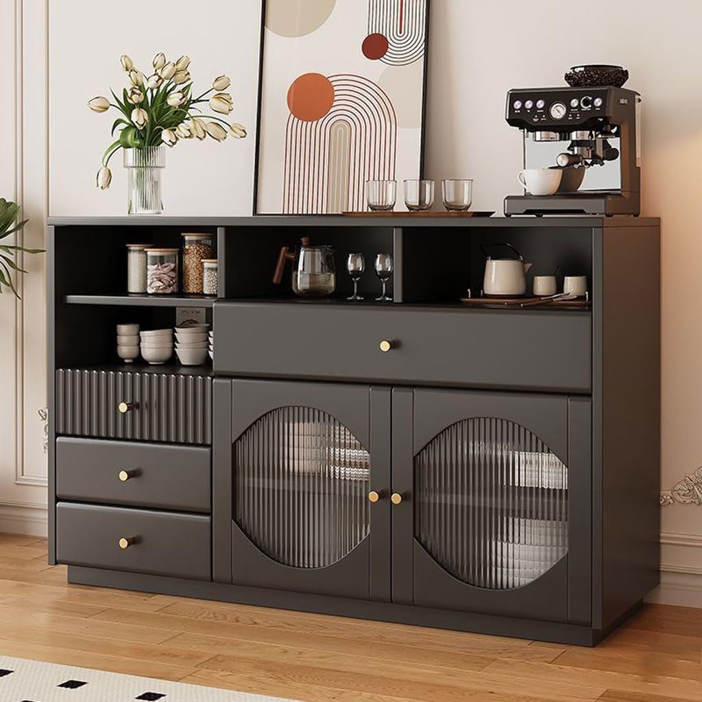 Entryway Cabinet Fashion High-Grade Solid Wood Dining Sideboard Storage Cabinet Simple Kitchen Tea Restaurant Storage Cabinet Sideboard Storage Cabinet