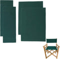 Upone 2 Set (4pcs) 20.86" L x 16.14" W Directors Chair Canvas Replacement Covers Kit for Directors Chairs,Movie Chair Replacement Canvas Oxford Cloth Cover for Home Director Chair Large Size (Green)