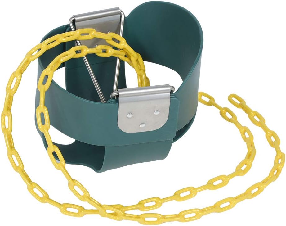 Green High Back Rocker for Kids, Sturdy Material, Safe and Comfortable, 1.5M Chains, Ready Assembled, Playground