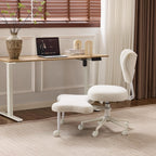 Meditation Chair, an Ergonomic Cross-Legged Seating Chair with Lumbar Support and A Height-Adjustable Seat Cushion, Ideal for People Engaged in High-Intensity Office Work. Beige