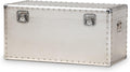 Baxton Studio Serge 13.98-inch High Storage Trunk, Silver