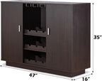 Wine Cabinet with Storage Shelves, Kitchen Wine Sideboard Cupboard Pantry Cabinet,for Kitchen Home