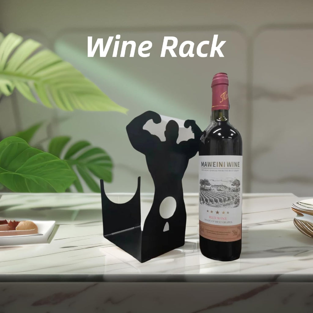 Creative Wine Holder – Funny Table Centerpiece for Kitchen, Bar, and Parties – Freestanding Wine Storage Rack – Unique Gift Idea for Wine Enthusiasts