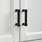 Maykoosh 2-Piece Pantry Set - Distressed White Storage Cabinets - Adjustable Shelving - Modular Design