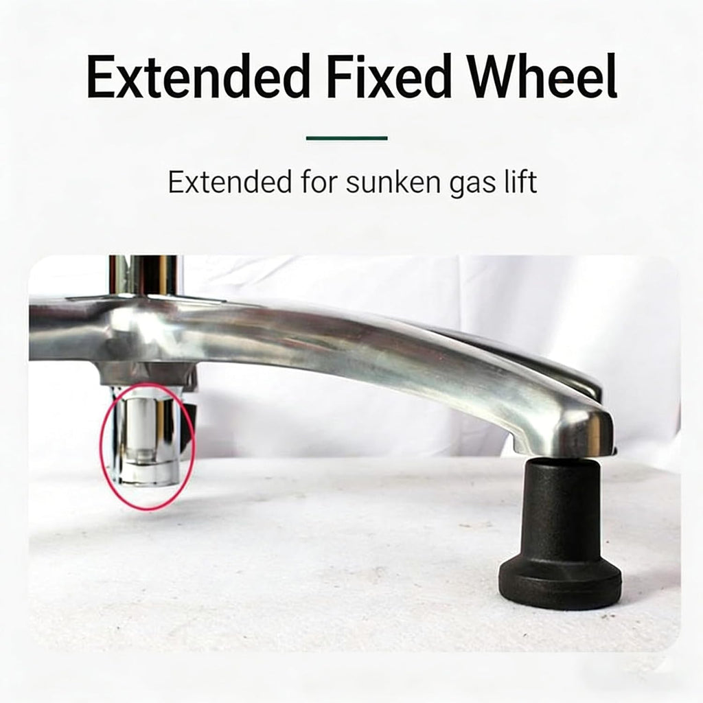 Replacement Feet Stopper to Fixed Castors Easy Installation for Chair 5pcs Set Fixed