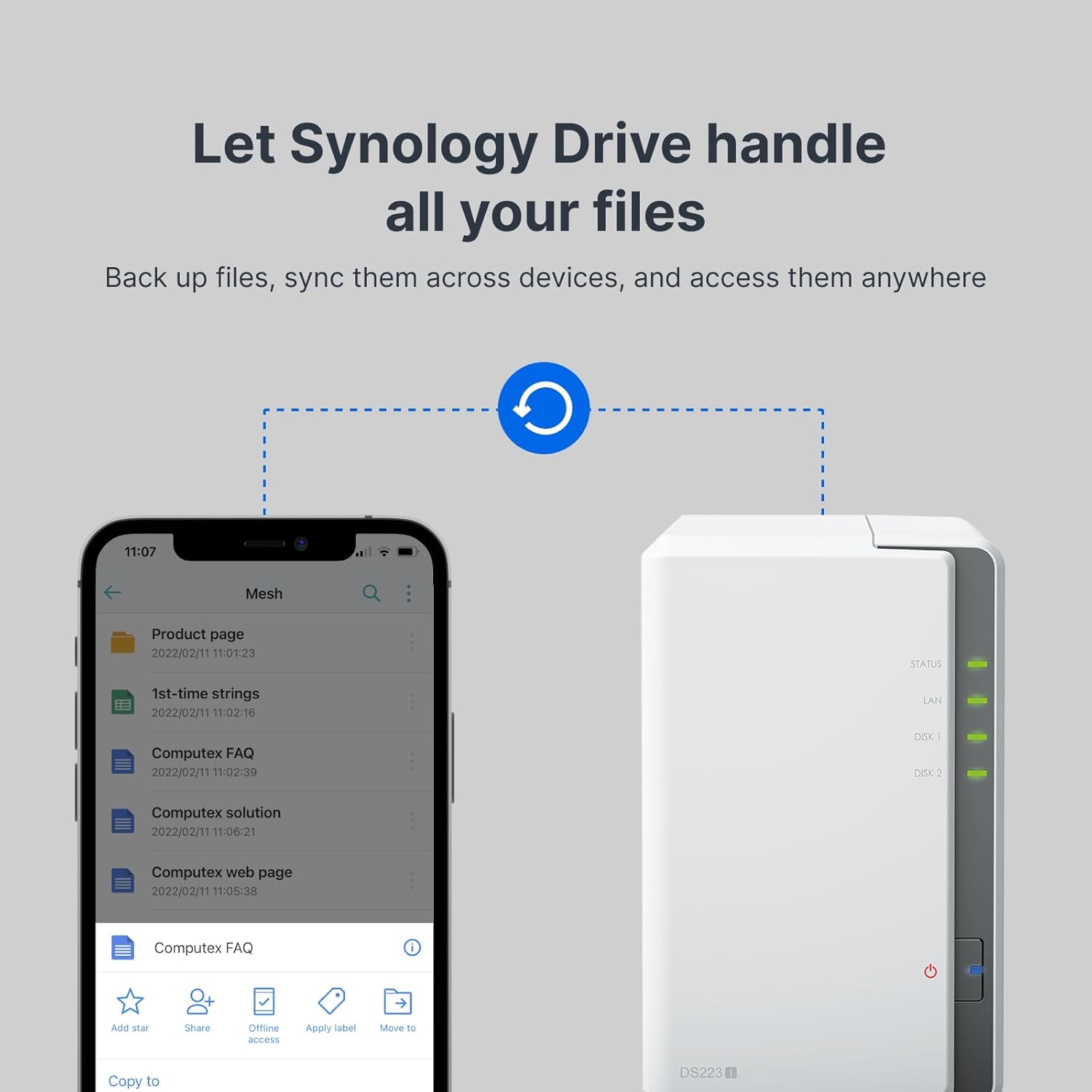 Synology 2-Bay DiskStation DS223j (Diskless)