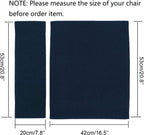 Counting Mars Stay Gent 2 Set Replacement Cover Canvas for Directors Chair, Navy, 20cm X 52cm + 52cm X 41cm