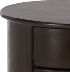 SAFAVIEH Furniture - Tabitha 1-Drawer Accent Table - Dark Chocolate - Solid Wood - Farmhouse Storage Design - Ideal for Living Room, Entryway, 17.7" W x 17.7" D x 26" H - Fully Assembled (AMH5712F)