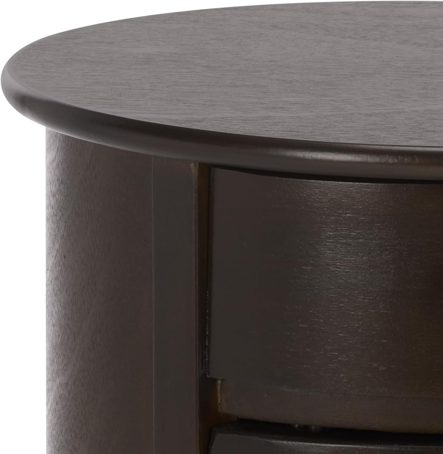 SAFAVIEH Furniture - Tabitha 1-Drawer Accent Table - Dark Chocolate - Solid Wood - Farmhouse Storage Design - Ideal for Living Room, Entryway, 17.7" W x 17.7" D x 26" H - Fully Assembled (AMH5712F)