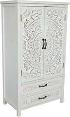 Modern White Storage Cabinet, Rustic Sideboard Pantry Cabinet, for Home Decor and Organization,for Kitchen Home