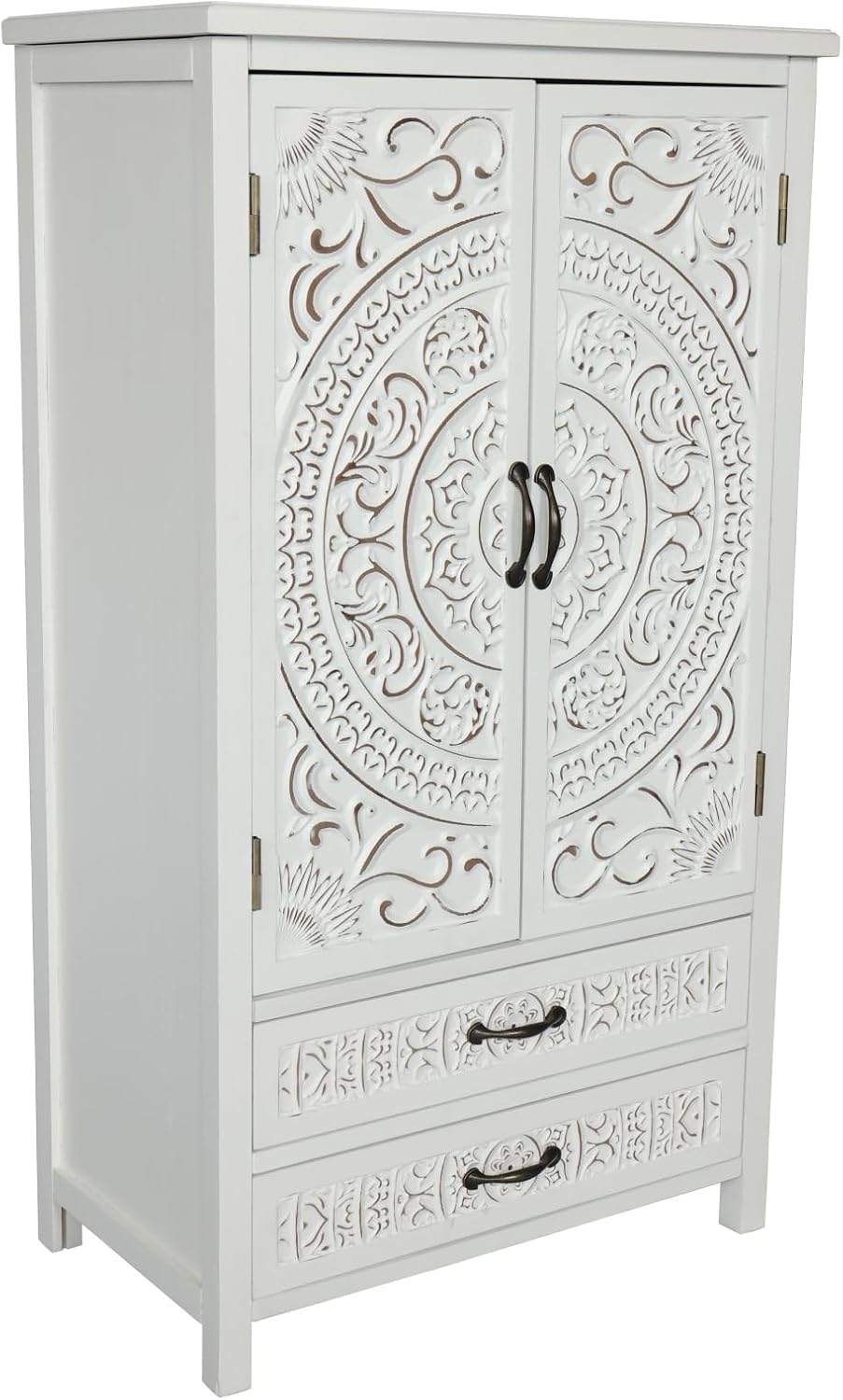 Modern White Storage Cabinet, Rustic Sideboard Pantry Cabinet, for Home Decor and Organization,for Kitchen Home