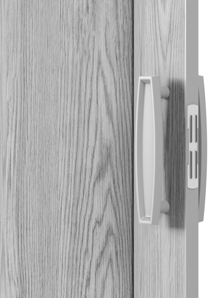 36 x 80 Inch Accordion Door - PVC Foldable Interior Folding Door with Trimmable Height, Track Hardware Kit, Magnetic Closure for Closet Bedroom Room Divider, Grey