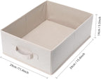 Clothings Collapsible Storage Bins, Foldable Organizers and Storage Baskets Cube Storage Bin for Bedroom Living Room (4 Pack) (Flaxen, 15.4x11.4x5.5inch)
