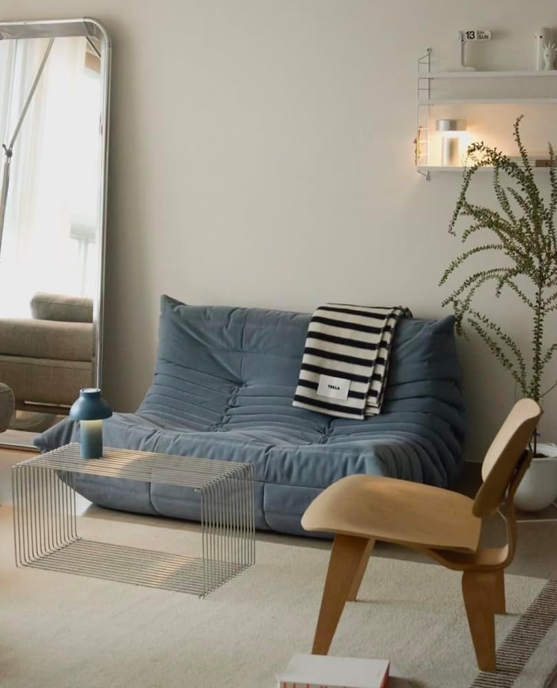 Stainless Steel Side Table,Square Geometry Retro Side Table Linear Metal End Table,Wire Cube Storage Rack, Book Stackable, Stainless Steel Coffee Table，Multi-Purpose Accent Table