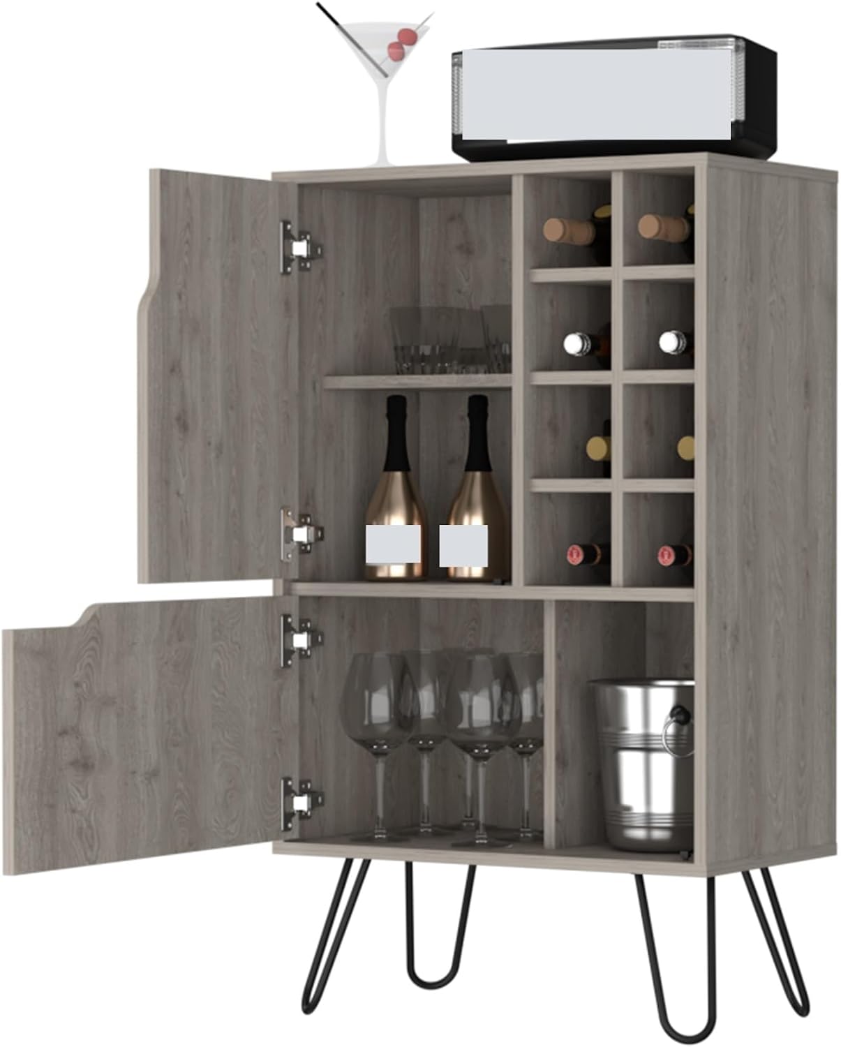 Rectangle Wine Cabinet with Drawers, Storage Locker Pantry Sideboard for Kitchen Living Room,for Kitchen Home