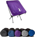 650g Ultralight Flat Foldable Zero Moon Replacement Chair | Plaid Fabric Chair with Magnesium Aluminum Alloy Frame for Outdoor(Set B)