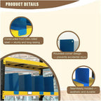 Heavy Duty Metal Shelf Dividers, Cold Rolled Steel Partition with Rounded Edges for Home, Office, Warehouse Organization