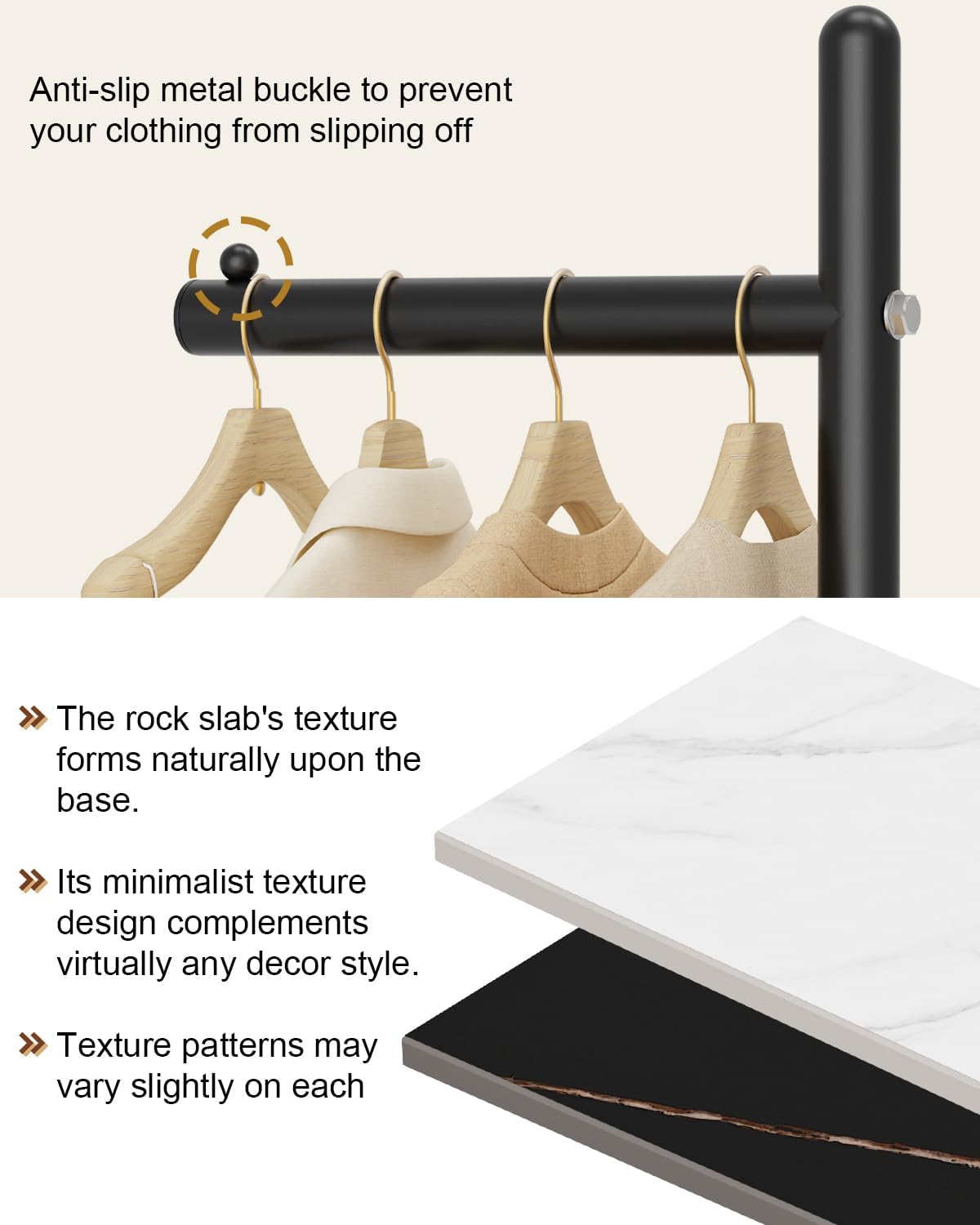 Yawinhe Metal Coat Racks with Square Base,L-Shaped Clothes Stand,Black | Freestanding Hall Tree for Bedroom;Clothes Hanger Stand Suitable for Entryway; Stable Clothing Rack for Hallway