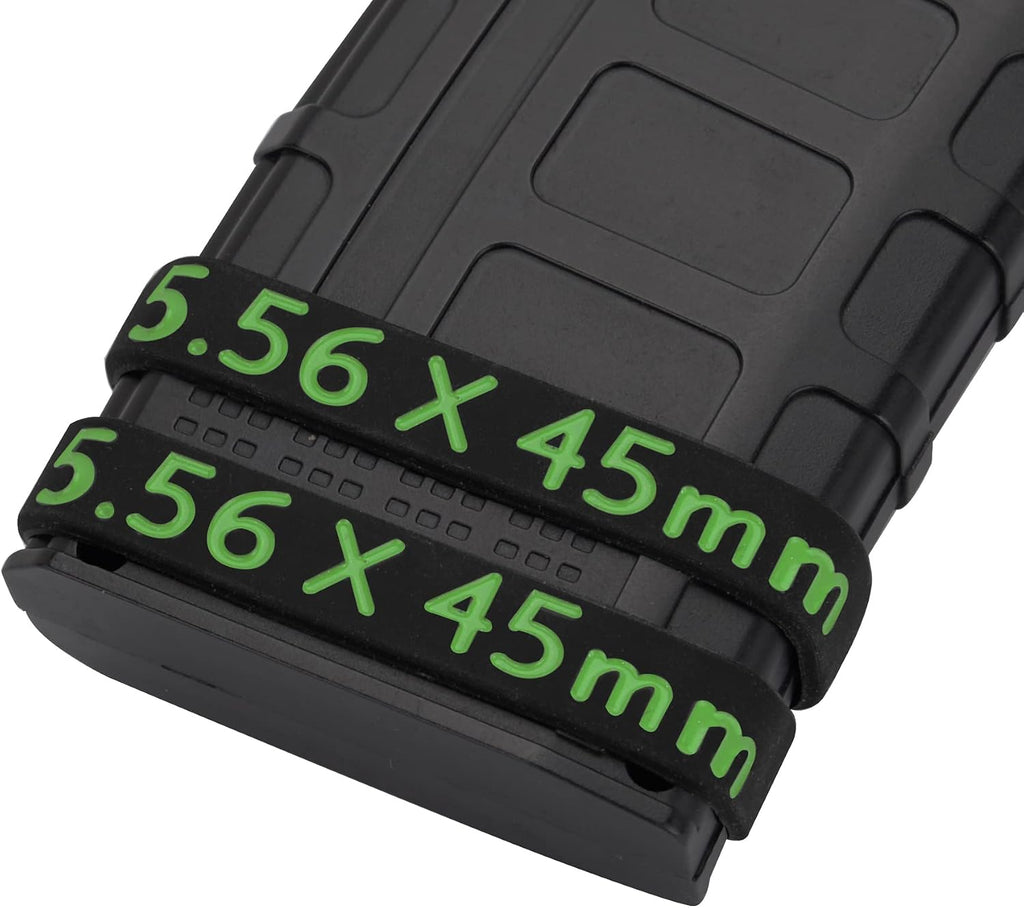 Ideagle 5.56 Magazine Marking Bands, 10 Pack 556 NATO Mag Bands 5.56×45mm