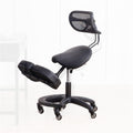 Kneeling Chair with Back Support for Office & Home | Ergonomic Posture Correction Stool | Angled Seat Design for Extended Sitting Comfort | Adjustable Computer Chair to Improve Posture