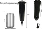 Memorial Floral Vases, Cemetery Vase, Headstones Flower Holder, Grave Cone Vase, Flower Pots for Outdoor Plants, Decorative Plastic Containers (Set of 6, Black)