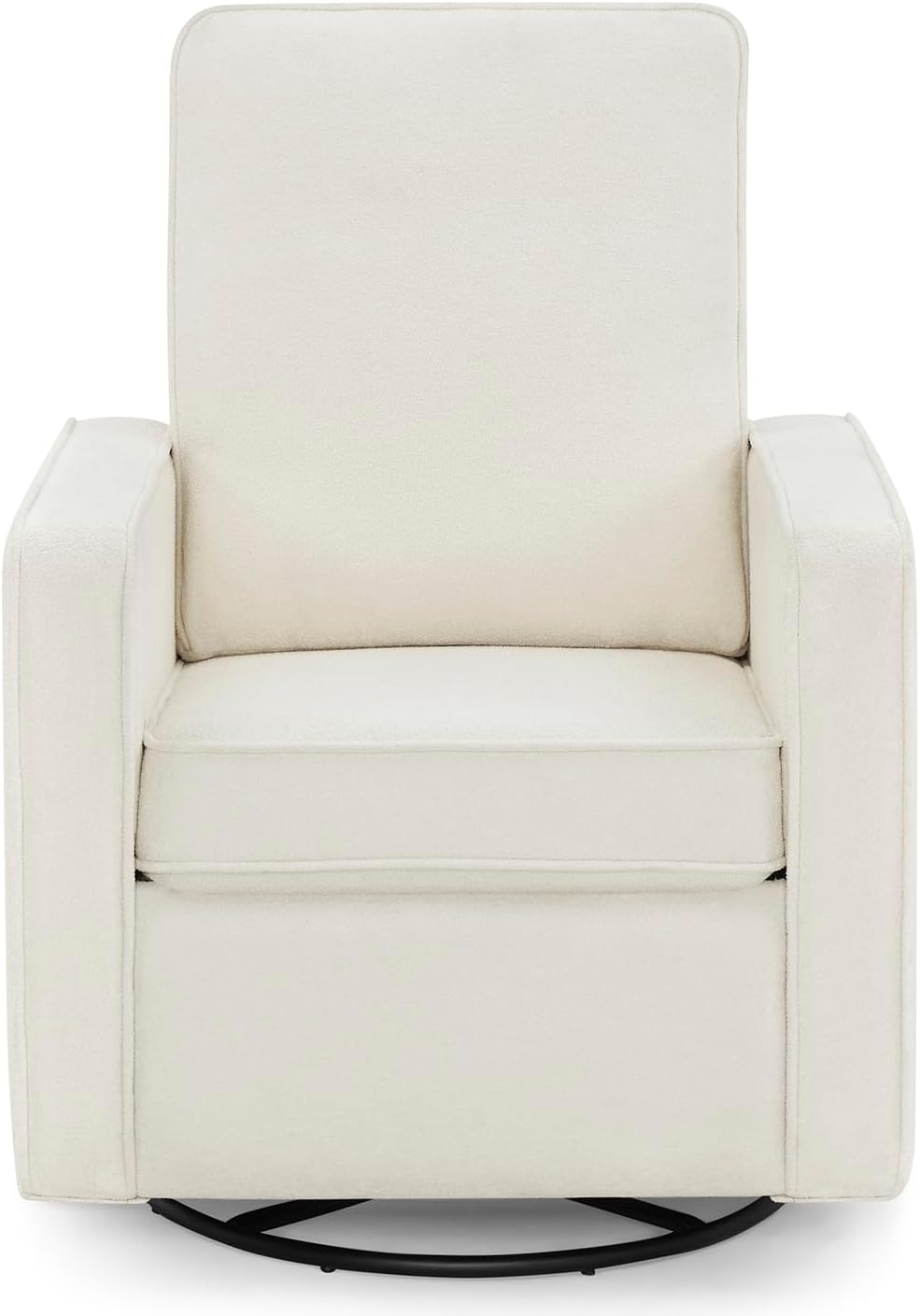 Delta Children Luna Nursery Swivel Glider - Greenguard Gold Certified and Oeko-TEX Standard 100 Fabric, Oatmeal