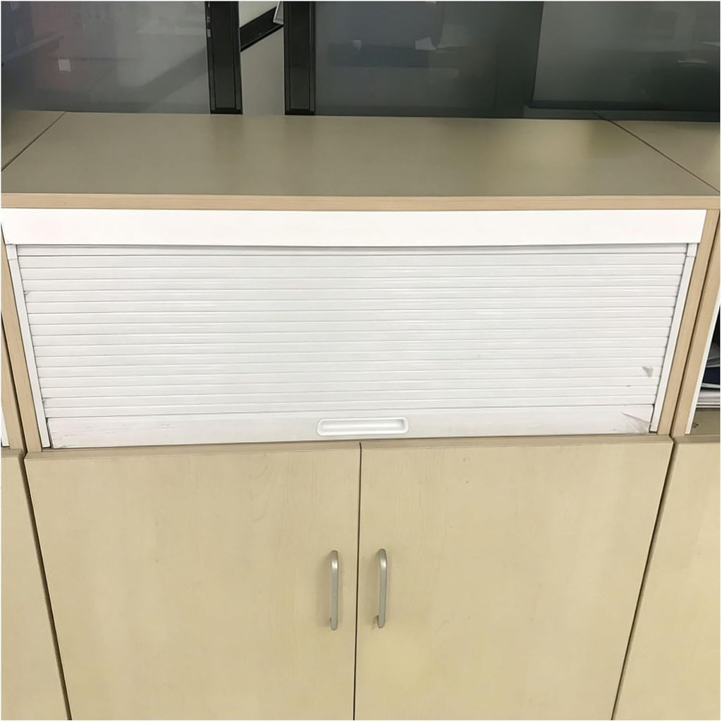 Cabinet Roll Up Sliding Doors Tambour Door Kit Wide Tambour Door for Rv Motorhome Office Hotel Closet(80x90 cm)