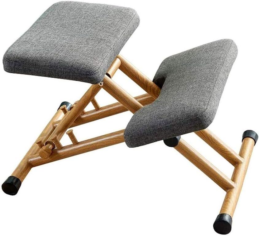 FMURY Orthopedic Chair Kneeling Chair Computer Chair Home Lift Leisure Chair Office Chair Learning Chair(Gray)