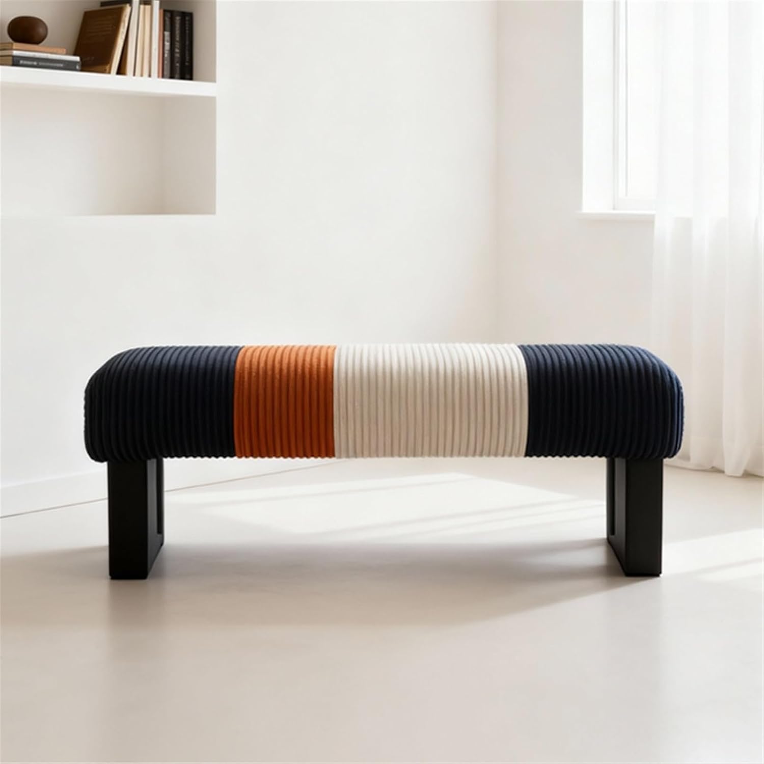 Modern Bed end Bench Bedroom Living Room Dressing Shoe Changing Entryway(Large)
