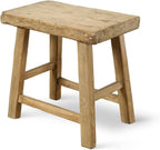 Artissance Approx. 22-26" Wide 14-16" Deep Vintage Accent Table with Unique Top Weathered Natural