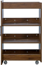 Ultra-Slim 70.87" H Display Storage Cabinet w/ 4-Tier Pull-Out Multi-Functional Shelves & 2 Glass Doors – Modern Wooden Kitchen Pantry Cabinet for Living/Dining/Kitchen – Space-Saving Design (Walnut)