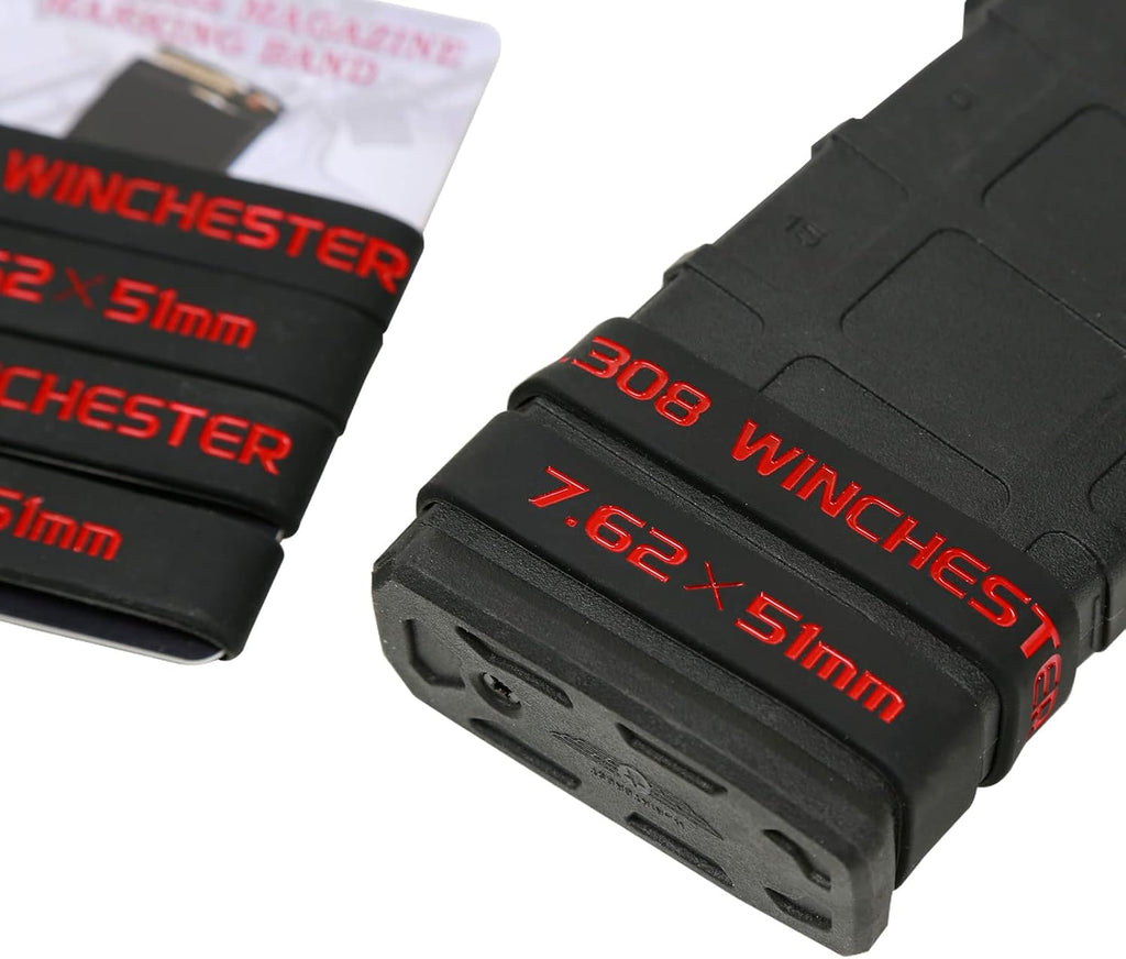 Aolamegs .308 Winchester/7.62×51mm Magazine Marking Band 6 Pack