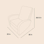 Storkcraft Santa Monica Power Recliner Swivel Glider (Ivory Basketweave) – Effortless Electronic Power Recline, USB-A & USB-C Charger