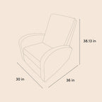 Storkcraft Santa Monica Power Recliner Swivel Glider (Dune Basketweave) – Effortless Electronic Power Recline, USB-A & USB-C Charger
