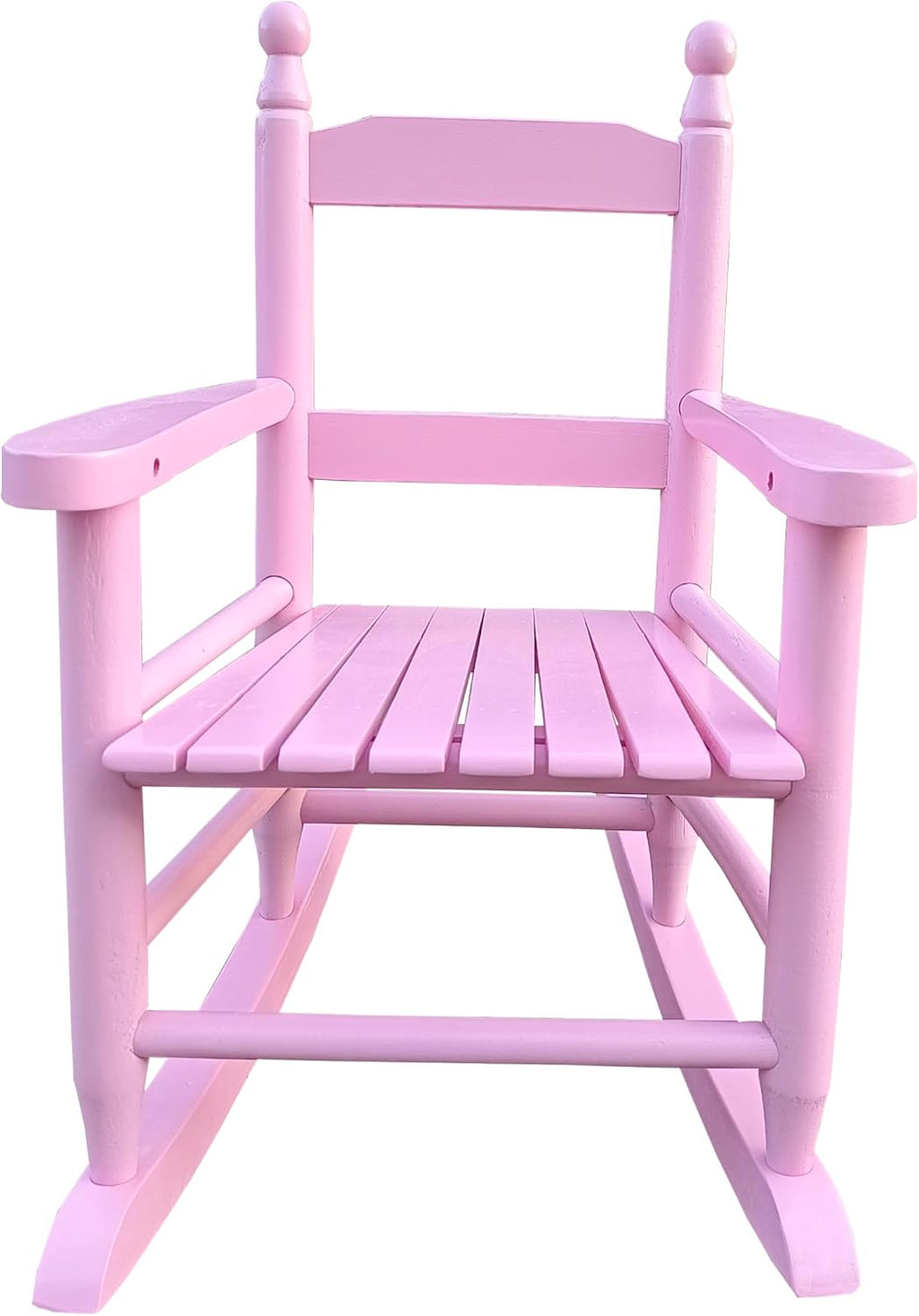 Kids Rocking Chair Pink Wood Kids' Rocking Chairs Outdoor Childs/Toddler/Childrens Porch Rocker Chair Accent Rocker for Ages 2-8 Living Room,Bedroom,Balconies, Porches,Children's Rooms
