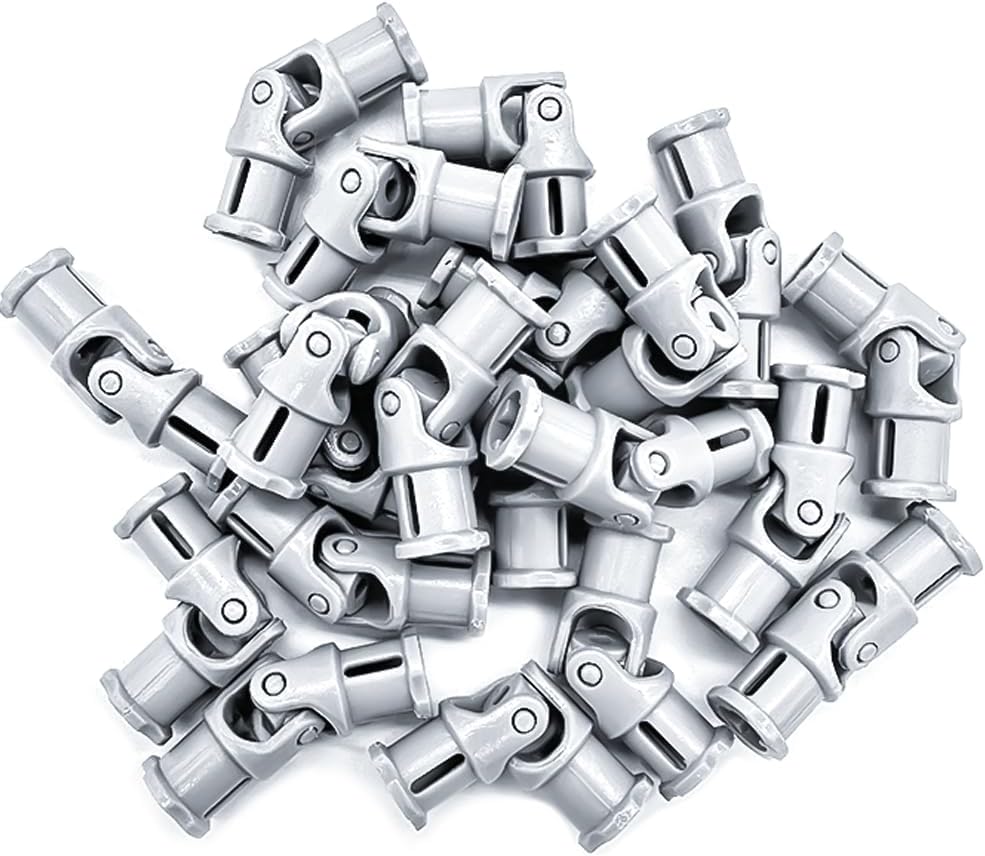 20pcs New Light Grey Universal U Joint 3L Compatible with legoes (61903/62520c01) Suspension & Drivetrain Robot Motor Robotics Advanced Building mindstorms EV3 NXT Part