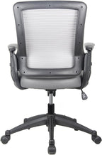 Techni Mobili Height Adjustable Arms Mid-Back Mesh Task Office Chair, 25" W x 25" D x 34" H, Gray