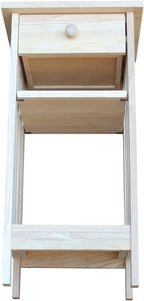 International Concepts Unfinished Mission Telephone Stand