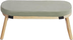 Meditation Benches, Folding Meditation Kneeling Stool with Footpads, Bamboo Sturdy Meditation Chair with Meditation Cushion as Yoga Bench, Prayer Bench, Floor Seat (Green)