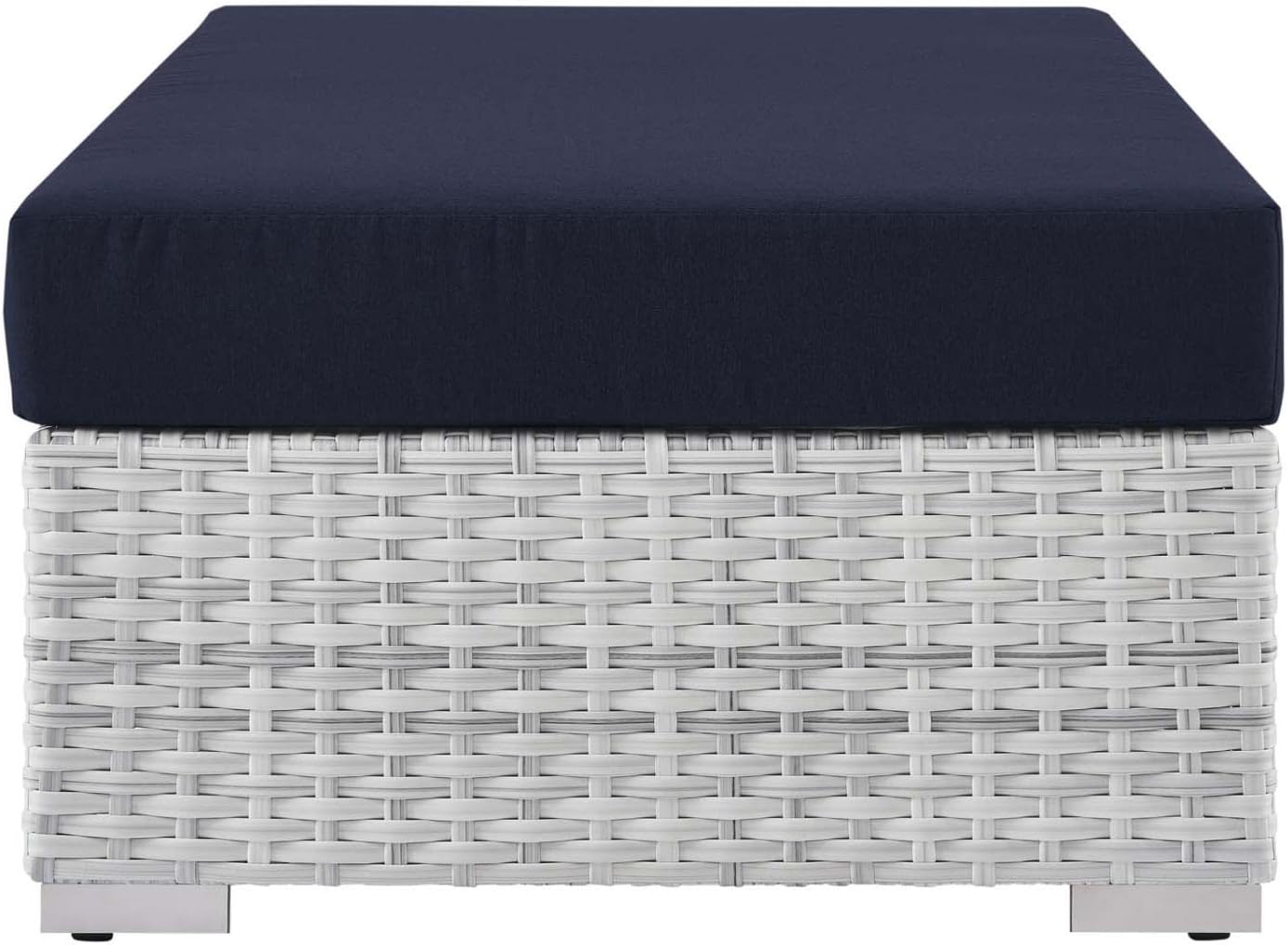 Modway EEI-4308-LGR-NAV Ottoman, Light Gray Navy